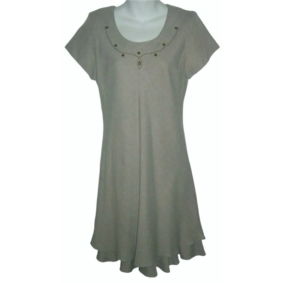Hampton Dress Co Vintage 90’s Studded Jewel Earthy Boho Cottage Academia Preppy - Picture 12 of 12